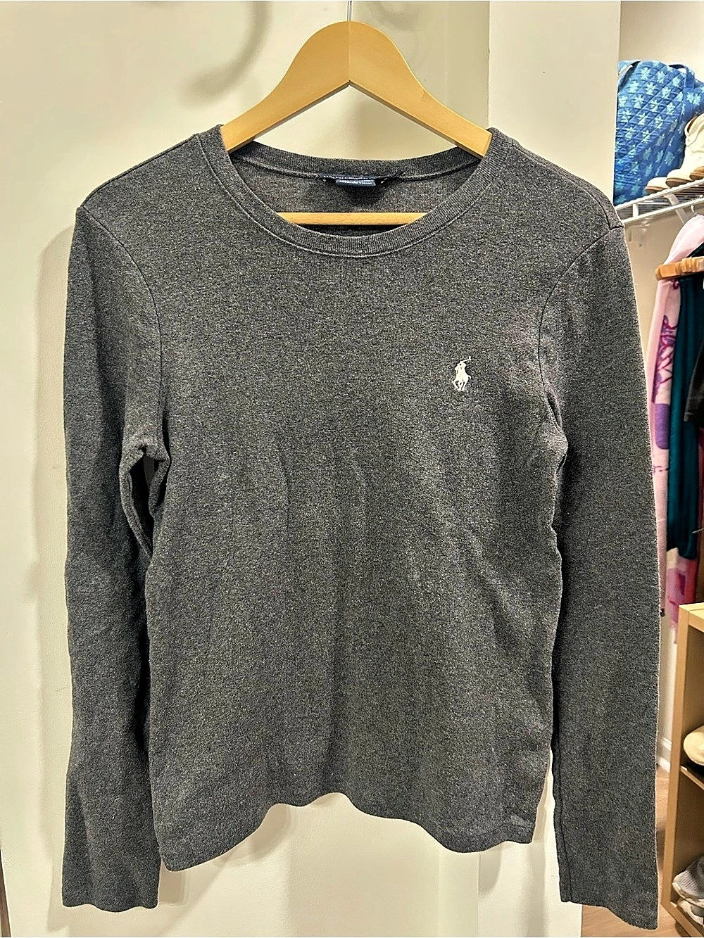 Ralph Lauren Sport Long Sleeve Tee in Gray